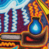 Tepehuano Yarn Painting (Hummingbird & Water God)