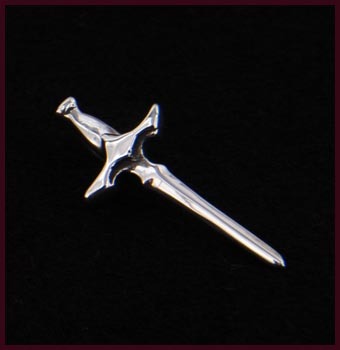 Circle of Fire Silver Sword Pendant
