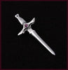 Circle of Fire Silver Sword Pendant